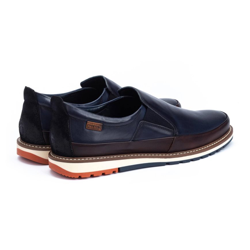 Men's Pikolinos BERNA Moccasins Blue | NZ M7Q8302